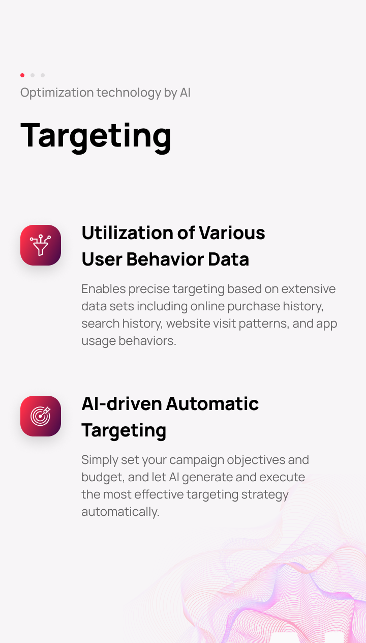 Utilization of Various User Behavior Data, AI-driven Automatic Targeting